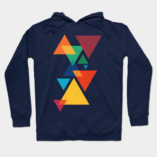 Puzzle game of Abstract Geometric Triangles Hoodie by Goldquills